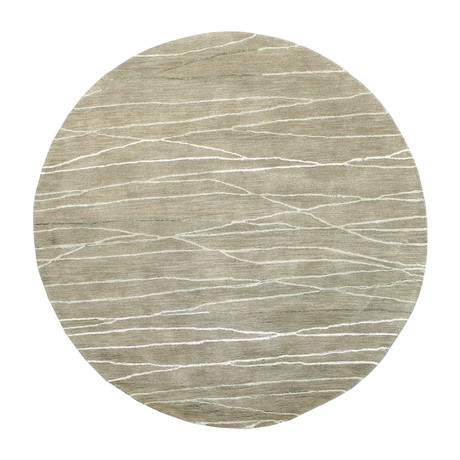 Intersect // Stone Wool + Viscose Rug (6' Diameter)