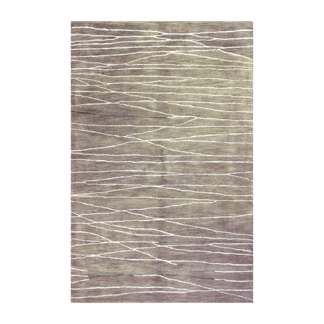 Intersect // Stone Wool + Viscose Rug (4'L x 6'W)