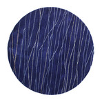 Intersect // Navy Wool + Viscose Rug (8'L x 2'6"W)