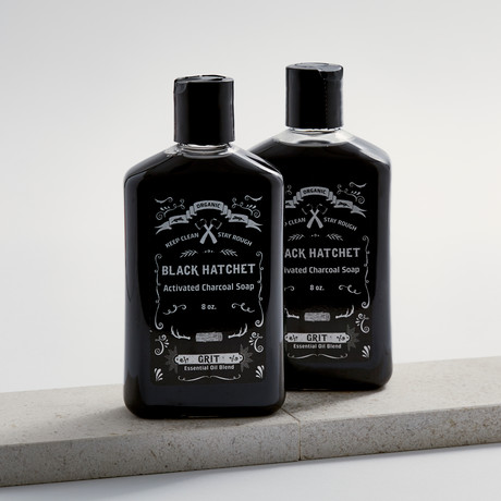 Activated Charcoal Body Wash // Set of 2 (Grit)