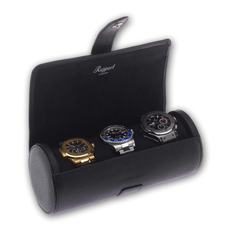 Berkeley Triple Watch Roll (Black)