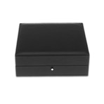 Leather Cufflink Box // Black