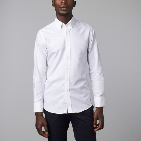 Highline Washed Casual Button-Up // White Oxford (XS)