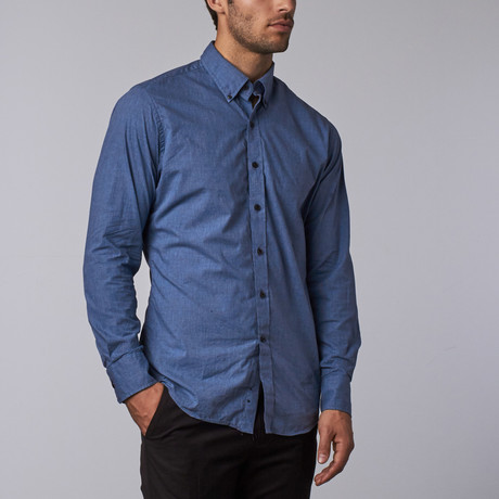 Highline Washed Casual Button-Up // Blue Chambray (XS)