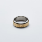 Greek Ring // 2-Tone Gold (Size 9)