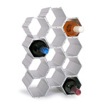 WineHive Modular Wine Rack // 12 Bottle