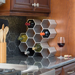 WineHive Modular Wine Rack // 12 Bottle
