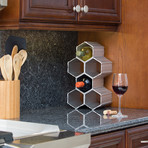 WineHive Modular Wine Rack // 6 Bottle