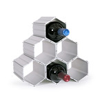 WineHive Modular Wine Rack // 6 Bottle