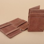 Essenziale Vintage RFID-Blocking Magic Wallet (Brown)
