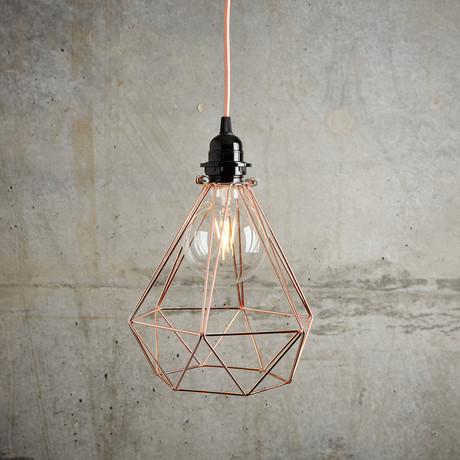 Copper Geometric Cage Bundle