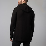 Shawl Collar Knit // Black (XS)