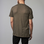 Melange Neck Tee // Taupe (M)