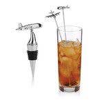 Jet Bar // Bottle Stopper + Stir Sticks