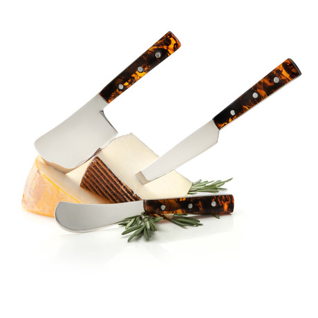 Tortoise Shell Cheese Knives