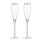 Belmont Collection // Champagne Flutes // Set of 4