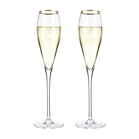 Belmont Collection // Champagne Flutes // Set of 4