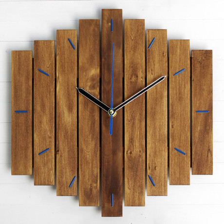 Big Romb // Bi-Color + Blue Markers (Walnut)