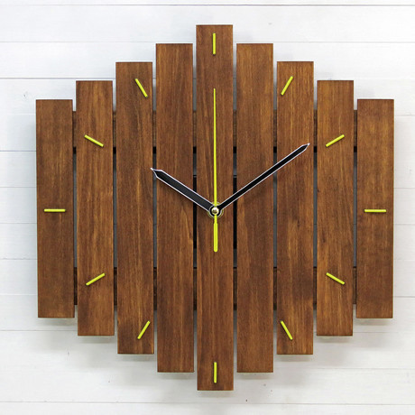 Big Romb // Bi-Color + Yellow Markers (Walnut)