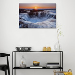 Thor's Well, Cape Perpetua, Siuslaw National Forest, Lincoln // Miles Morgan Canvas Print (18"W x 12"H x 0.75"D)