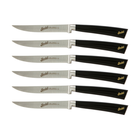 Elegance Steak Knife // Set of 6 // Luxury Box (Glossy Black)