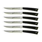 Elegance Steak Knife // Set of 6 // Luxury Box (Glossy Black)