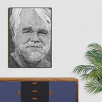 Philip Seymour Hoffman (16"L x 20"H x 2"D)