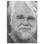 Philip Seymour Hoffman (16"L x 20"H x 2"D)