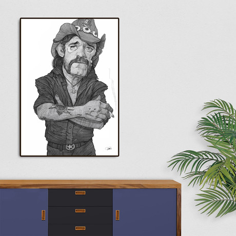 Lemmy Illustration (16"L x 20"H x 2"D)