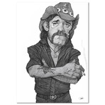 Lemmy Illustration (16"L x 20"H x 2"D)