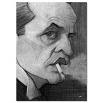 Klaus Kinski (16"L x 20"H x 2"D)