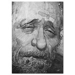 Charles Bukowski (16"L x 20"H x 2"D)