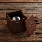 LoBall Large Whiskey Sphere + Wooden Gift Box