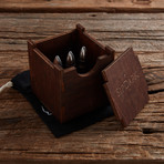 The Original Whiskey Bullet // Set of 3 + Wooden Box