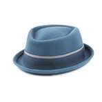 Dimples Fedora // Blue (S)