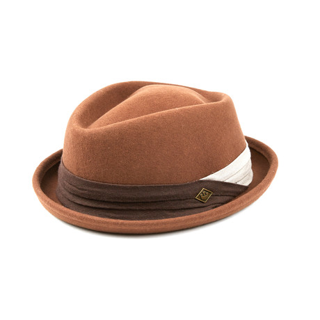 Curly Fedora // Brown (S)