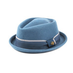 Dimples Fedora // Blue (S)