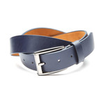 Romeo Leather Belt // Navy (36)