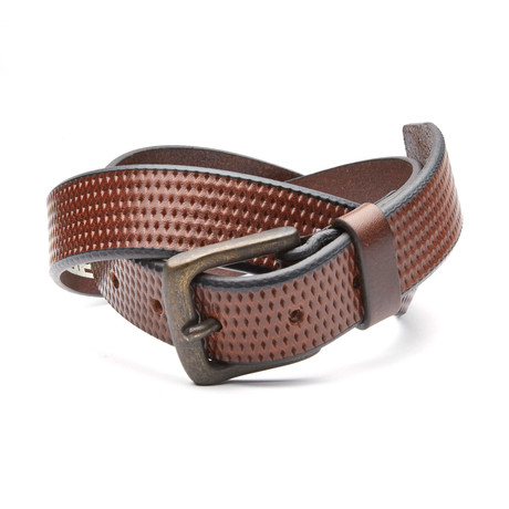 Valentino Leather Belt // Brown (30" Waist)