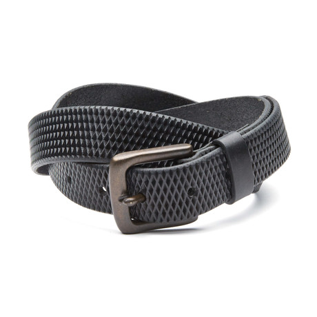 Valentino Leather Belt // Black (30" Waist)