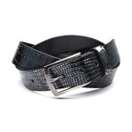 Dalton Leather Belt // Black (30" Waist)