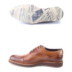 Deckard // Plain Toe Cap Dress Shoe // Beige (Euro: 41)