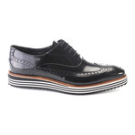 Patent Leather Wingtip Dress Shoe // Black Split (Euro: 42)