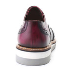 Two-Toned Medallion Dress Shoe // Bordeaux + Black (Euro: 45)