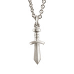 Gladiator Sword Pendant + Silver Chain // Sterling Silver