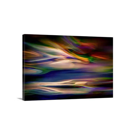 Blue Lagoon in the Evening (24"L x 16"H x 1.25"D)