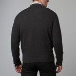 Solid V-Neck Sweater // Pepper (S)