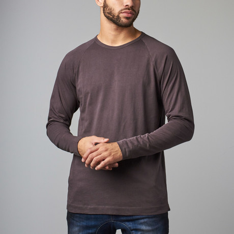 Long-Sleeve Raglan Vintage Tee // Phantom (S)