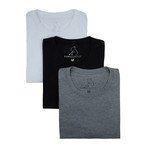 KuwallaTee // Mix Tower Tees // Black + White + Grey // Set of 3 (2XL)