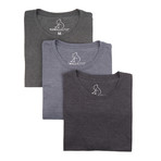 Crew Neck Essentials 3 Pack Tee / Deconstructed Camo (XL)